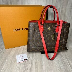Authentic LV Two way flower Coquelicot
